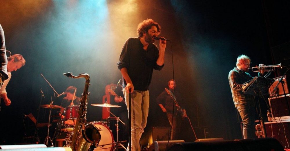 Destroyer performing live on stage